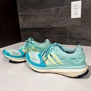 Addias, blue and yellow